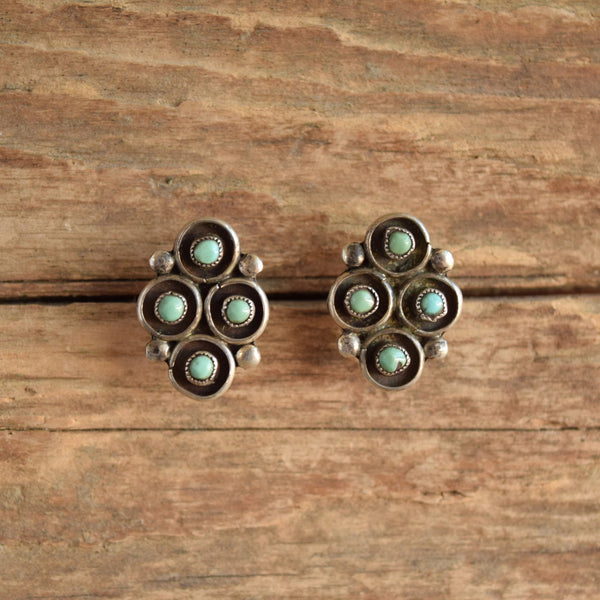 Snake Eye Light Turquoise Stud Earrings